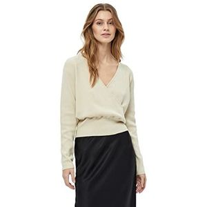 Minus Aline Wrap Gebreide Trui | Beige Truien Voor Dames UK | Lente Dames Truien | Maat M