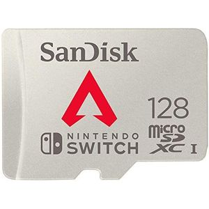 SanDisk MicroSDXC-Kaart Voor Nintendo Switch, Apex Legends 128 GB (V30, U3, C10, A1, Leessnelheden Tot 100 MB/s, Van Meerdere Games)