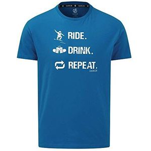 Dare 2b Devout II T-shirt van katoen met grafische print voor heren, petrol blue, FR (maat fabrikant: XL)