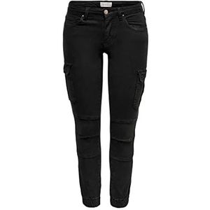 ONLY ONLMISSOURI REG ANKL CARGO PANT PNT NOOS Casual broek dames,Zwart,42W / 32L