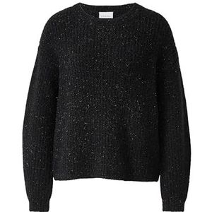 comma - Gebreide Trui - Glittergaren - Cropped - Ronde Halslijn