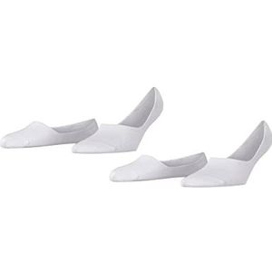 Burlington Dames Liner sokken Everyday 2-Pack W IN Katoen Onzichtbar eenkleurig Multipack 2 Paar, Wit (White 2000) - nieuw, 35-36