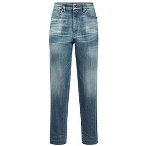 G-STAR RAW Janeh Ultra High Waist Mom Ripped Ankle Straight Jeans voor dames, Blauw (Faded Spruce Blue C300-C084), 32W x 34L