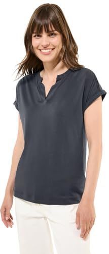 Cecil - Cupro Touch Jersey Shirt - Grijs