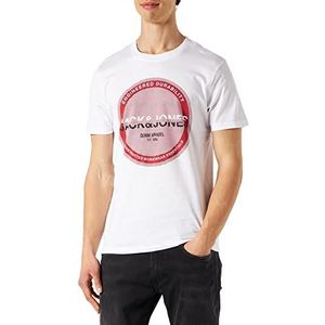 JACK&JONES jbrac tee ss heren hemd, wit/detail: solid, S
