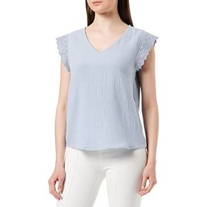 ONLY Dames ONLTHYRA SL Mix TOP WVN T-shirt, Blue Blizzard, L, Blauwe Blizzard, L