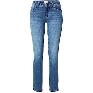 ONLY ONLALICIA REG Strt DNM DOT879 NOOS Slim Fit Jeans voor dames, blauw (medium blue denim), 27W / 30L