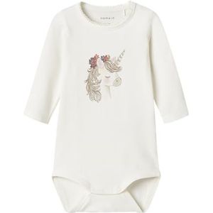 NAME IT Dames Nbfnicorn Ls Body Box, Cloud Dancer, Numeric_80, cloud dancer, numeric_80