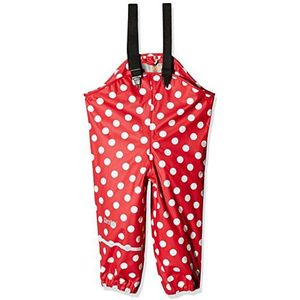 CareTec Uniseks waterdichte kinderbroek, ongevoerde regenbroek, rood (402), 128