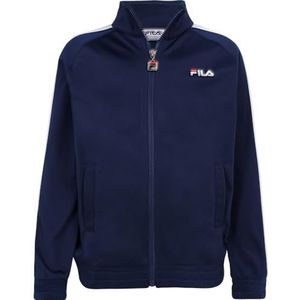 FILA Benavente Track Jacket, uniseks kinderjack, medieval blue-helder wit, 98/104, Medieval Blue-Bright Wit