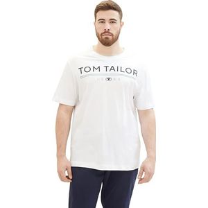 TOM TAILOR T-shirt voor heren, 20000 - wit, 3XL