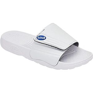 Scholl Nautilus Slide sandalen voor heren, Wit, 43 EU