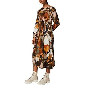 Comma CI Casual damesjurk, 17A1 Yellow AOP, 32