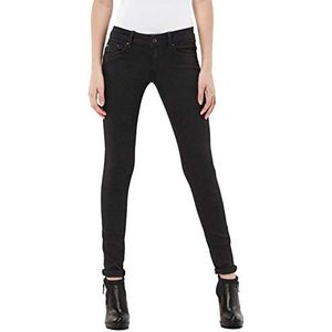 G-STAR RAW Dames Midge Zip Low Super Skinny Wmn Jeans, zwart (Rinsed 6009-082), 29W x 32L