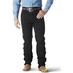 Wrangler Heren Cowboy Cut Active Flex Original Fit Jean, Zwart, 34W / 32L