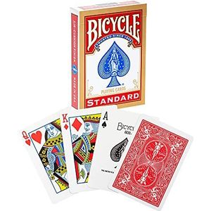 Bicycle ® Gold Standard speelkaarten - 1 pak kaarten, afwerking met luchtkussen, iconisch International Rider Back-ontwerp, standaardindex, uitstekende bediening en duurzaamheid