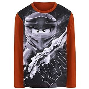 LEGO Ninjago T-shirt met lange mouwen voor jongens, Caramel Brown, 92 cm