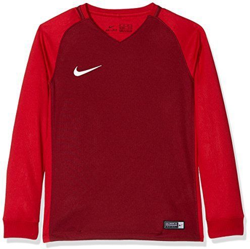 Nike - Dry Team Trophy III - T-shirt - Donkerrood - Lange Mouwen