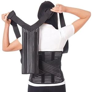 Ademende houdingcorrectiesteun LUX - Verstelbaar - Large - Zwart