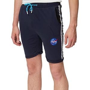 Nasa Bermuda shorts voor heren, Marineblauw, XL