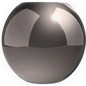 ByOn Vaas Rika van glas in de kleur zilver met een diameter van 26cm, 5263914915