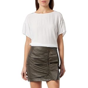 NAEMI Dames leren rok 19227090-NA01, taupe, S, taupe, S