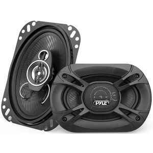 Pyle Auto Speakers - 3-Weg Universele Auto Stereo - Luidsprekers voor Auto – Autoluidsprekers - Snel Vervangbare Component Speaker - Geschikt voor Deur en Zijpaneel Montage - Set van 2