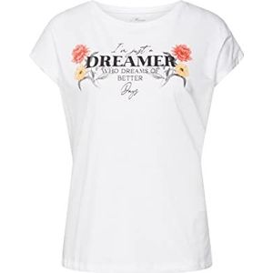 Mavi Dames Dreamer Printed Tee T-shirt, wit, XS