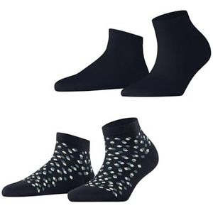 ESPRIT - Dames Sokken - Blauw Marine - Eclipse Dots - Multipack van 2 paar