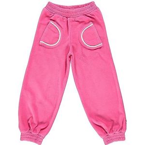 Pants. Fluweel, effen kleur, roze, 2-3 Jaren