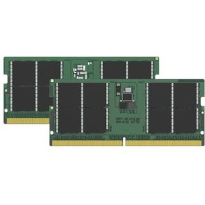 Kingston ValueRAM 96GB 5600MT/s DDR5 Non-ECC CL46 SODIMM (Set van 2) 2Rx8 KVR56S46BD8K2-96 Laptopgeheugen