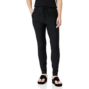 ONLY Womens Onlpoptrash Classic Pinstripe broek, Black, XXXL/30, zwart, 3XL