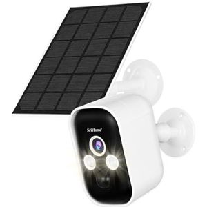 SriHome SH033B Draadloze camera, nachtzicht, personenherkenning, IP65, audio, zonnepaneel