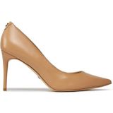 Guess - Leren Hoge Hak Decollete Schoen - Bruin