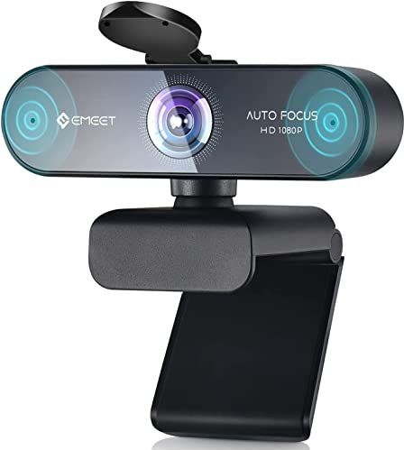 EMEET - Nova - Webcam - Zwart - 1080P - Autofocus, 96° Groothoek, 2 Microfoons met Ruisonderdrukking