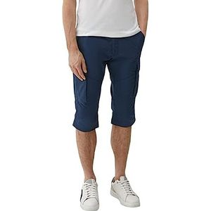 s.Oliver Cargobermuda voor heren, rood relaxed fit, blauw, 28