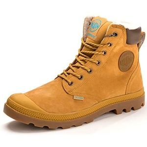 Palladium Pampa Sport Shearling Waterproof, uniseks, volwassenen, klassieke laarzen, geel amber goud midgum, 44.5 EU