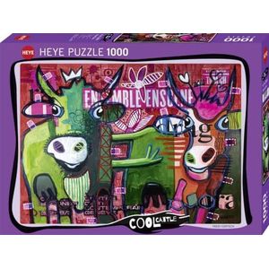 Striped Cows Puzzle 1000 Teile