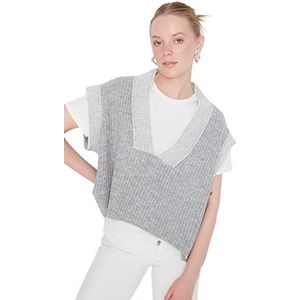 Trendyol TWOAW21BZ0014 Sweater, grijs, L voor dames, grijs, L
