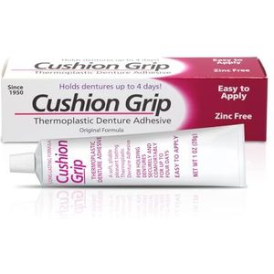 Cushion Grip Kleefpasta voor tandprothese, thermoplastisch, voor goede grip, 28 gram