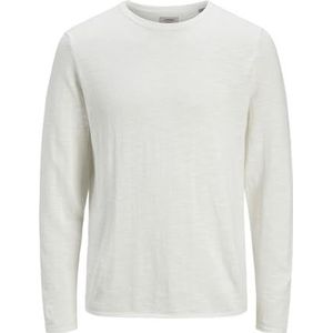 JJ REBEL Jrebnature Slub Knit Crew Neck, cloud dancer, XS