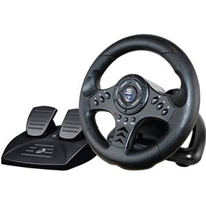 Superdrive - Racestuur SV450 Racing Wheel stuur met pedalen, shift & vibratie - Xbox X/Series, Switch, PS4, Xbox One, PC (programmeerbaar voor alle games)