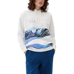 s.Oliver Dames Sweatshirts met lange mouwen, wit, 38, wit, 38