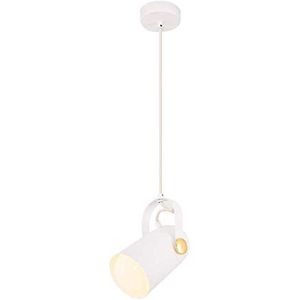 Homemania hanglamp Ronya hanglamp, plafondlamp, wit metaal, 10 x 10 x 120 cm, 1 x max 40 W, E27