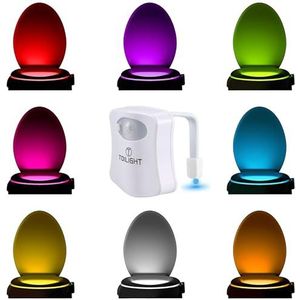 Het Originele Decoratieve Nachtlampje Voor Op Het Toilet. Leuke LED Badkamerverlichting Met Bewegingssensor. Bizar Nieuwigheidje Grappig Verjaardagskado Cadeau-Idee Voor Kerst Voor Hem Haar Vent Mannen Jongen Peuter Moeder Papa Broer