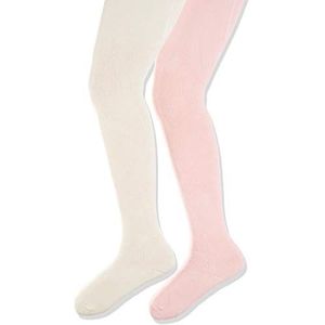 Playshoes Elastische thermo-panty voor meisjes, set van 2 stuks, roze (beige/roze), 110/116 cm