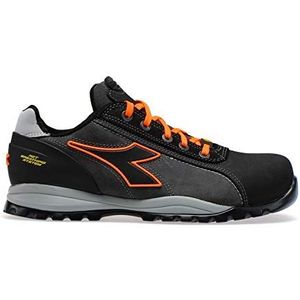 Diadora Glove Tech Low Pro S3 Sra HRO ESD, sportschoenen voor heren, Asfaltgrijs Orange Fluo, 38 EU