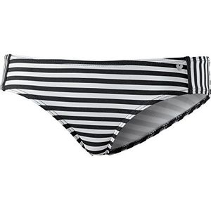 Short Stories Hipster 650002 Bikinibroek voor dames, zwart (Stripe Black 10036)., 36
