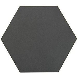 Epicurean Serveer-/snijplank zeshoek 33x28,5x0,6cm in zwart, houtvezellaminaat, 33 x 28,5 x 0,6 cm