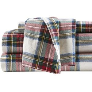 Comfort Spaces - Katoenen Flanel - Diepe Zakbladen - Schotse Geruite Rood - Koning